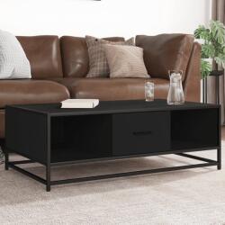 vidaXL fekete szerelt fa és fém dohányzóasztal 100 x 57 x 35 cm (848759)