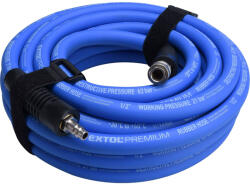 Extol Extol furtun de aer, drept, 10m, pentru compresor, 1/2", diametru: 13 / 19 mm, max. 20 Bar, cu conectori rapizi