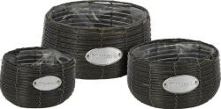 ProGarden Home Styling Collection Set ghivece rotunde, 3 buc, diferite dimensiuni (430000650) - efistore - 130,99 RON