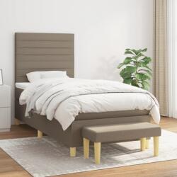 vidaXL tópszínű szövet rugós ágy matraccal 80 x 200 cm (3137193)