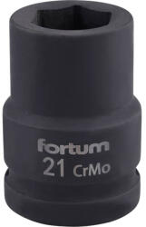 Fortum mașină (impact) soclu 3/4", 21mm, L 52 mm, înnegrit, FORTUM - efistore