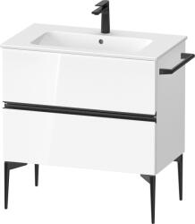 Duravit Sivida szekrény 81x47.7x59.1 cm mosdókagyló alá akasztható fehér-fekete SV46440BD220000