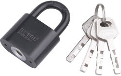 Extol Premium EXTOL lacăt, fier, negru, 4 chei; 40 mm, striație din oțel călit, diametru tijă: 7 mm