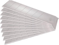 Extol Extol lamă de rezervă pentru cuțit de tapet, 10 bucăți, 25x126x0, 7 mm, casantă, oțel SK4, HRC 64, muchie de tăiere triplă