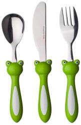 BANQUET Set de tacâmuri pentru copii Banquet din 3 pieseFrog, verde - efistore