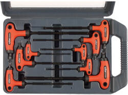 Extol Extol set cheie torx, 9 buc; CV. , mâner T din cauciuc, T10x100, T15x100, T20x100, T25x150, T27x150, T30x150, T40x150, T45x200,