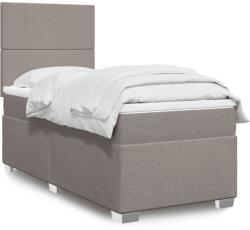 vidaXL tópszínű szövet rugós ágy matraccal 80 x 200 cm (3290312)