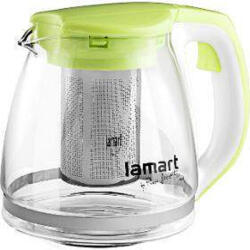 Lamart Ceainic din sticla cu sita din inox Lamart, capacitate 1100 ml, verde (LT7026) - efistore
