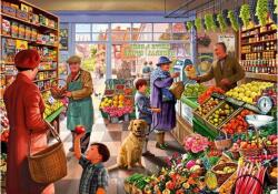 Bluebird Puzzle 90667 - Village Greengrocer - 2000 db-os puzzle (90667)