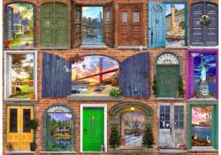 Bluebird Puzzle 90671 - Doors of USA - 500 db-os puzzle