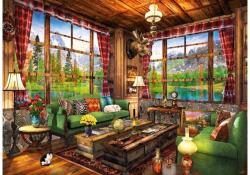 Bluebird Puzzle 90677 - Mount Cabin View - 500 db-os puzzle