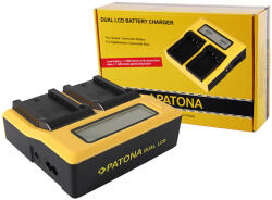 PATONA BC-QZ1 akkumulátor töltő (DUAL) (LCD) (for Sony NP-FZ100) (7683) (7683)
