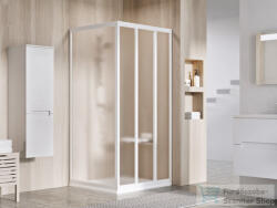 RAVAK SUPERNOVA ASDP3+APSS 90x80 cm-es tolóajtós zuhanykabin fix oldalfallal, fehér/grape 00V701R2ZGSET90APSS80 (00V701R2ZGSET90APSS80)