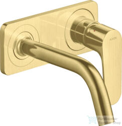 Hansgrohe AXOR Citterio M falsík alatti mosdó csaptelep 16, 7 cm-es kifolyóval, szálcsiszolt sárgaréz hatású 34112950 (34112950)