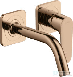 Hansgrohe AXOR Citterio M falsík alatti mosdó csaptelep 16, 7 cm-es kifolyóval, polírozott vörös arany hatású 34113300 (34113300)