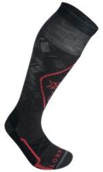 Lorpen T2 SKI LIGHT ECO Women Șosete pentru genunchi GREY/RED 38-41 EU
