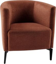 TEMPO KONDELA Design fotel, terrakotta/fekete, KAPY