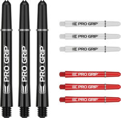 Target Dart szár hosszú Target Pro Grip 48mm, fekete-fehér-piros multi-pack
