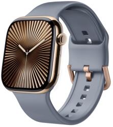  SILICONE Curea înlocuibilă pentru Apple Watch 10 46 mm albastru-gri