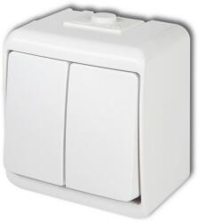 GAO Aquastar csillárkapcsoló, jelzőfényes IP54, fehér (22231) (GAO-22231)