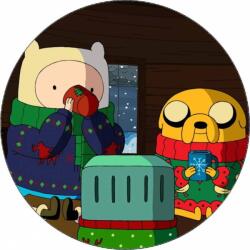 Pictu Hap Ehető papír Jake és Finn 19, 5 cm - Pictu Hap (pic9001221_kruh)