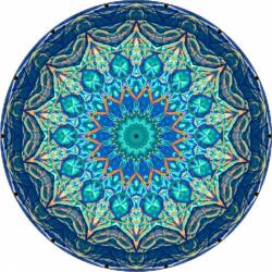Pictu Hap Ehető papír kék mandala 19, 5 cm - Pictu Hap (pic9000894_kruh)