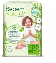 Bebem Natural pelenka bambuszrosttal 6 XL (15+kg) 20db