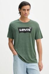 Levi's pamut póló zöld, férfi, nyomott mintás - zöld L - answear - 9 590 Ft