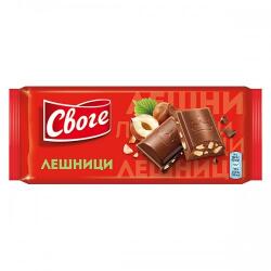 Своге Шоколад Своге с лешници 80гр