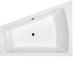 M-Acryl Trinity kád 170x130 + Wellness Premium Plus 28 fúvókás elektronikus hidromasszázs, balos