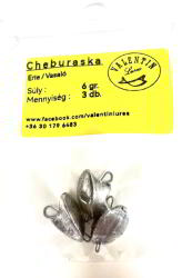 Valentin Cheburashka ólom Valentin Erie / Vasaló 6gr, 3db (ERIE6GR)