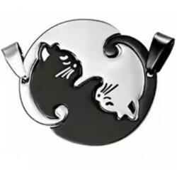 HARAHU Double Cat medál - Kör/Fekete KP34541