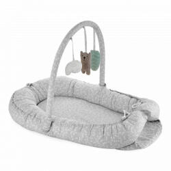 BabyJem Salteluta BabyNest cu bara jucarii Between parents (Culoare: Gri) - shop-doa