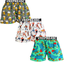Represent 3PACK férfi bő szárú boxeralsók Represent exkluzív Mike (R4M-BOX-07081016) XXL