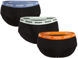 HUGO 3PACK férfi slipek HUGO fekete (50517879 961) S