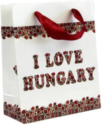 Magyarország dísztasak kicsi virágos I LOVE HUNGARY