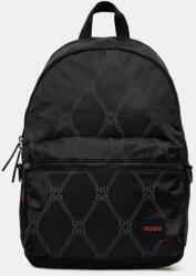 HUGO BOSS hátizsák fekete, férfi, nagy, mintás, 50529424 - fekete Univerzális méret - answear - 43 990 Ft