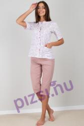 Muzzy Extra méretű halásznadrágos gombos női pizsama (NPI8956 3XL)