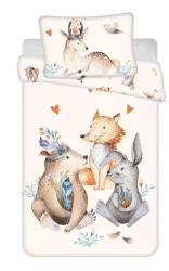  Állatos Woodland gyerek, ovis ágyneműhuzat 100×135cm, 40×60 cm (JFK038307)