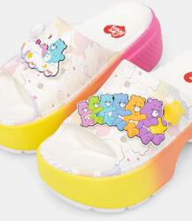 Crocs papucs Care Bears Stomp Slide fehér, női, platformos, 210108 - fehér Női 36/37