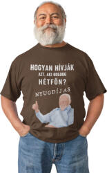  Aki Boldog Hétfőn az a Nyugdíjas - Férfi Póló (203211)