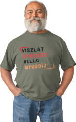  Viszlát stressz helló nyugdíj - Férfi Póló (nyvsthnyfp7)