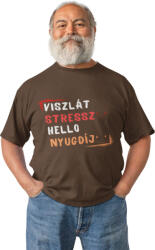  Viszlát stressz helló nyugdíj - Férfi Póló (816383)