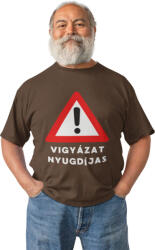  Vigyázat Nyugdíjas - Férfi Póló (486106)