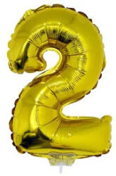  Számos lufi - 2, arany, 42 cm