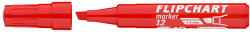 ICO Flipchart marker vízbázisú 1-4mm, vágott Artip 12 piros - delfinbuvar