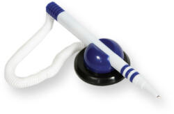 BLUERING Ügyféltoll fehér-kék test fekvő Bluering® , írásszín kék - delfinbuvar