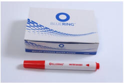 BLUERING Flipchart marker rostirón vizes kerek végű 3mm, Bluering® piros - delfinbuvar