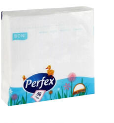 Perfex Szalvéta 1 rétegű 33 x 33 cm 100 lap/csomag Perfex fehér - delfinbuvar