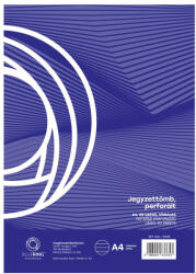 Bluering Jegyzettömb perforált, A4, 50lap, Bluering® vonalas - delfinbuvar